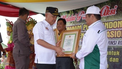 Bengkalis Raih Juara II Lomba Menanam Antar Kabupaten se-Riau